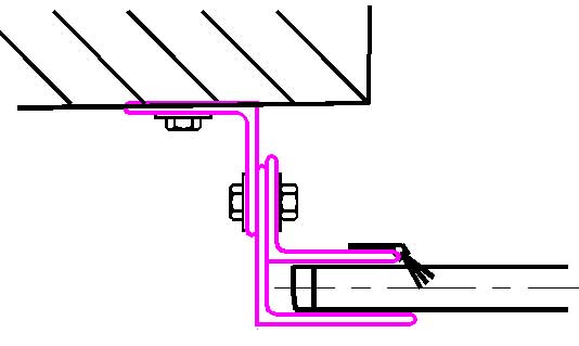 Double Angle Bottom Bar with Rubber Astragal