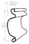 3" Curved Slat