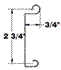 2 3/4" Flat Slat