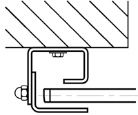 Face Mounted to Masonry