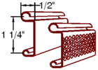 Flat Slats for Coiling Doors - 1.25