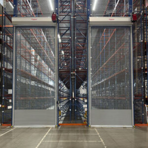 Commercial Grille Doors with 2-inch Spacers