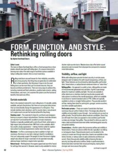 Alpine Form Function - Rolling Doors