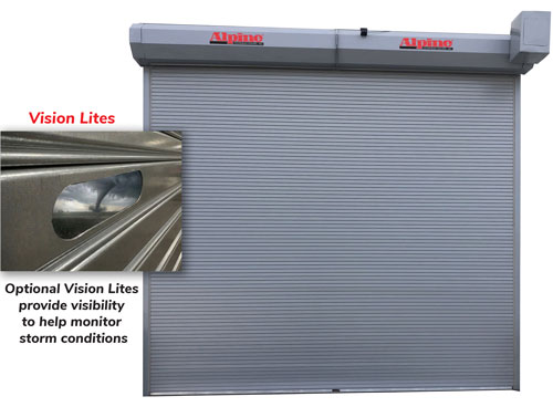 FEMA-361 Rolling Storm Door